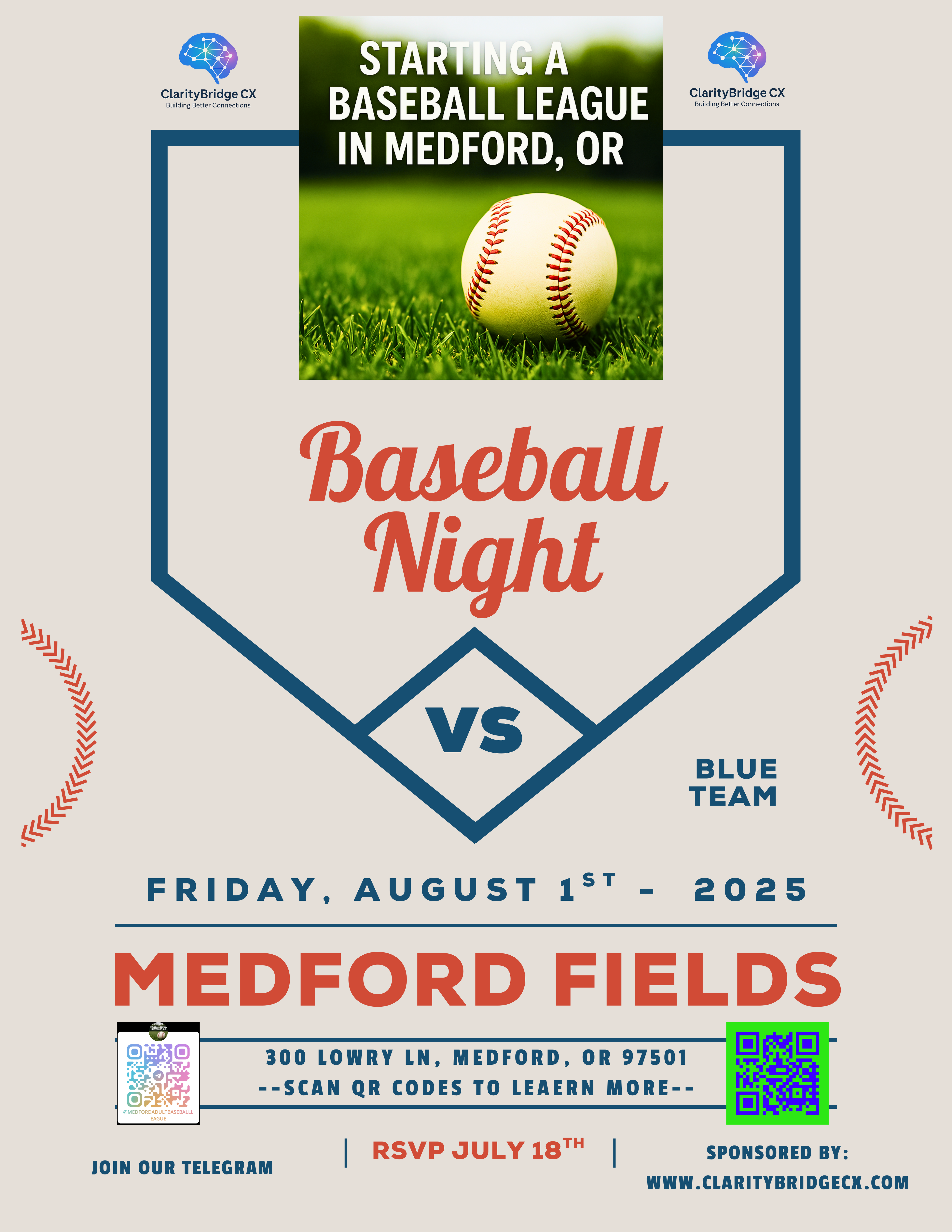 Baseball Night Flyer